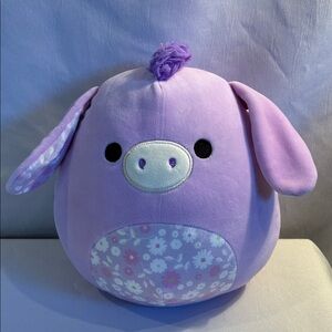 Squishmallows Easter Delzi the purple floral Donkey kids plush toy collectible